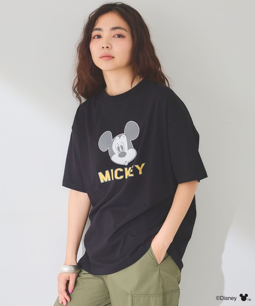 レディース F MICKEY UNLIMITED ミッキーマウス tシャツ Disney tシャツ ディズニー ミッキーマウス/綿100％フェイス