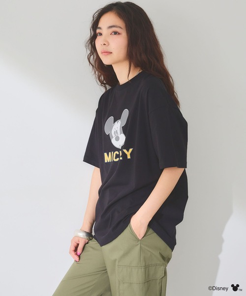 ディズニーランドTシャツミッキーマウスフェイス両面プリント