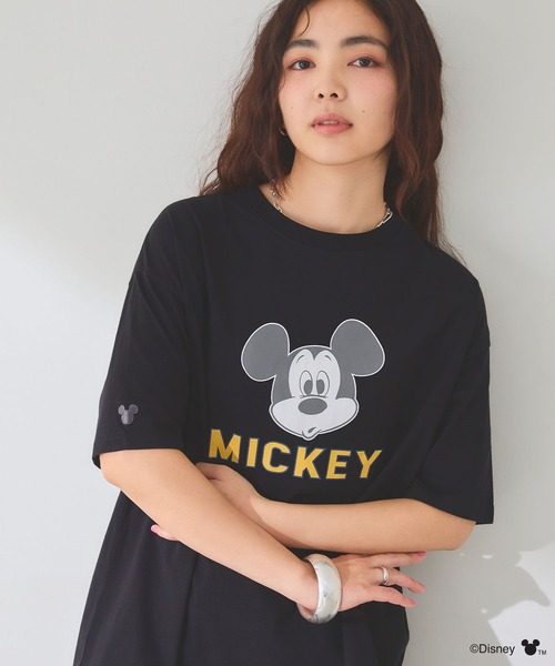 ディズニーミッキーマウスDisneytシャツ Disney tシャツ 「Disney/ディズニー」ミッキーマウスフェイス
