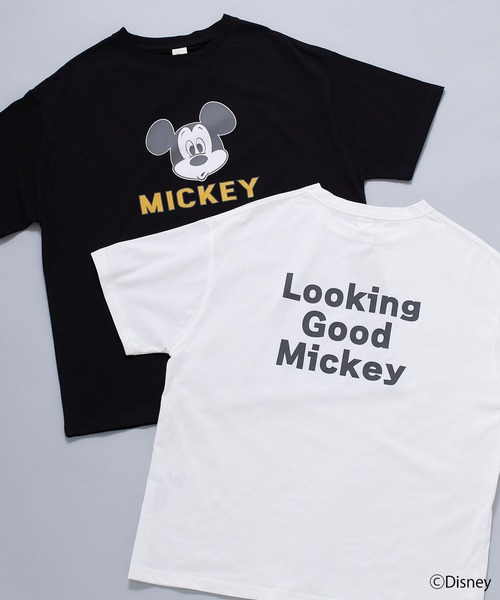 DISNEY ミッキーマウス ロゴ Tシャツ ディズニー セール】【DISNEY/ディズニー】ミッキーマウス/プリントロゴT