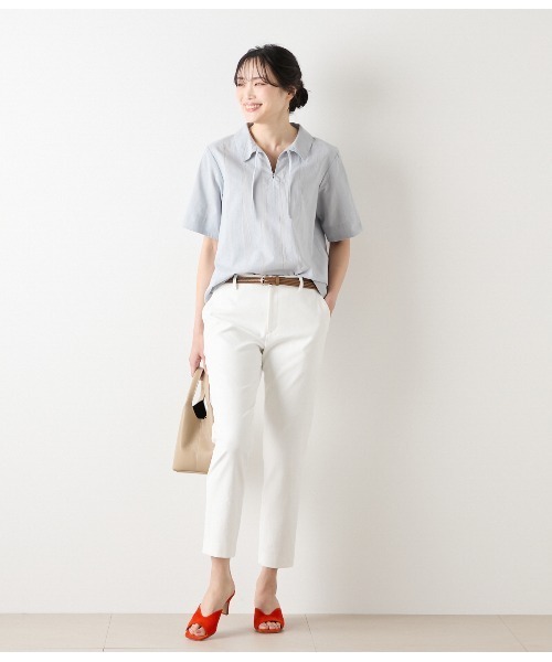 NEWYORKER（ニューヨーカー） リネンシャツ ブラウス シャツ 半袖