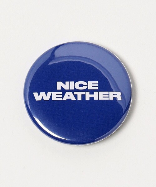 NICE WEATHER バッジ 「NICE WEATHER」ロゴバッジ 3P セット
