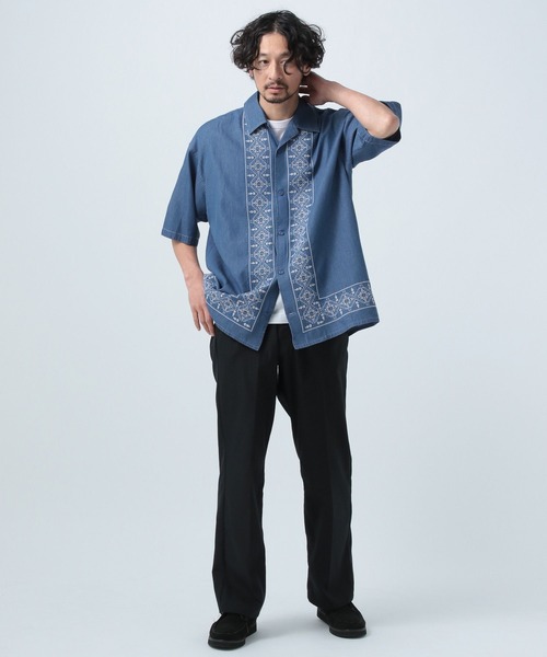 シャツ インディアパターン刺繍シャツ メンズ | BAYFLOW | 05