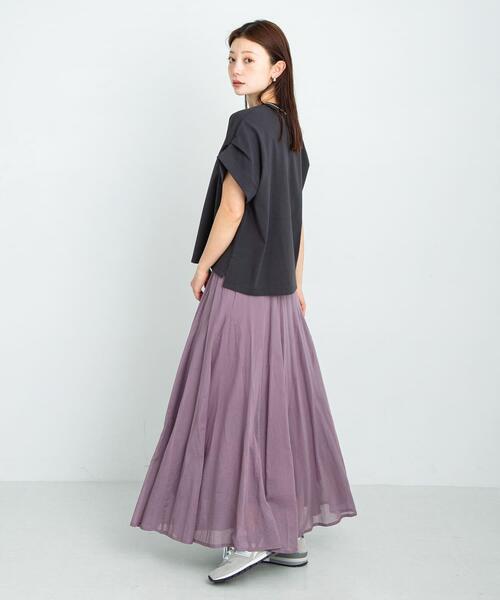URBAN RESEARCH Sonny Label スカート エアリーコットンボイルフレア