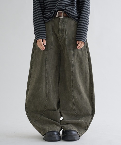 パンツ 「EPNK」Washed cotton baker pants / ウォッシュドコットン