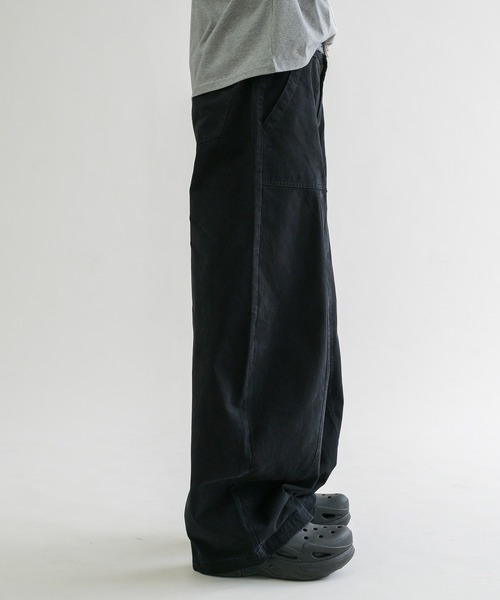 epnok パンツ 「EPNK」Washed cotton baker pants / ウォッシュ