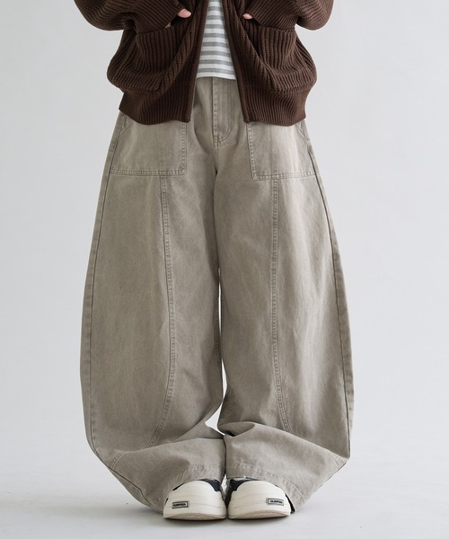 パンツ 「EPNK」Washed cotton baker pants / ウォッシュドコットン