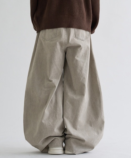 パンツ 「EPNK」Washed cotton baker pants / ウォッシュドコットン