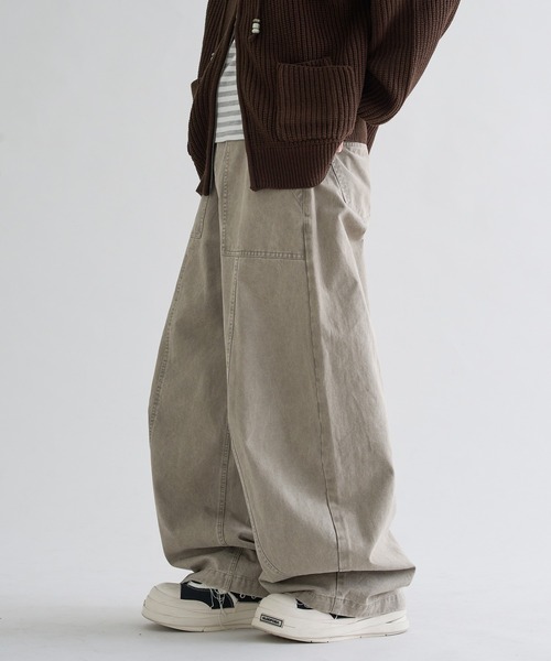 パンツ 「EPNK」Washed cotton baker pants / ウォッシュドコットン