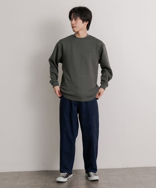 「SENSE OF PLACE by URBAN RESEARCH」 長袖Tシャツ MEDIUM ブルー メンズ