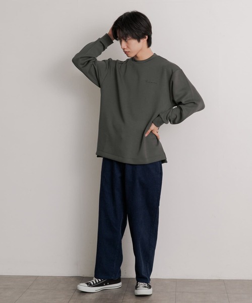 「SENSE OF PLACE by URBAN RESEARCH」 長袖Tシャツ MEDIUM ブルー メンズ