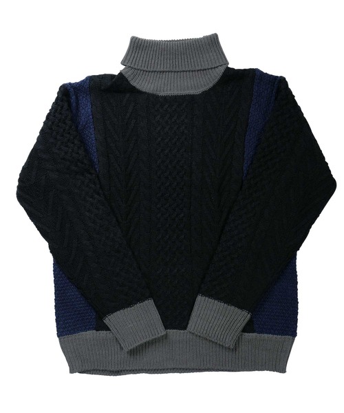 「roshell」 タートルネックニット SMALL グレー系その他 メンズ_画像8