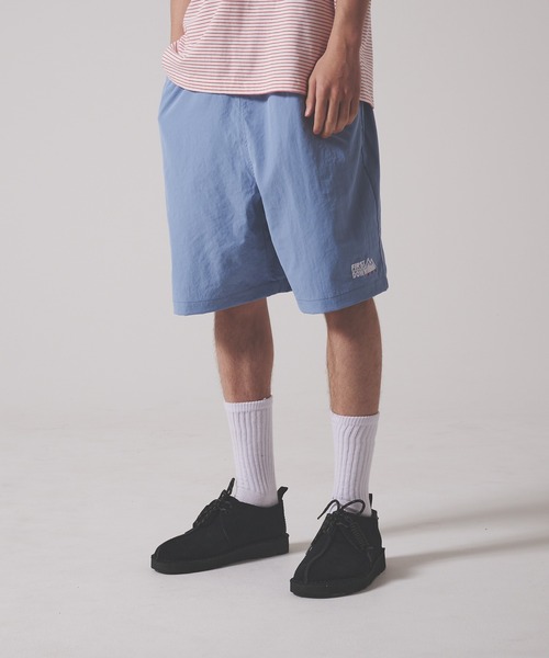 ハーフパンツ ワッシャー加工 ゆったり ウエストゴム L3480 phenix パンツ +phenix(プラスフェニックス)WASHER HALF PANTS