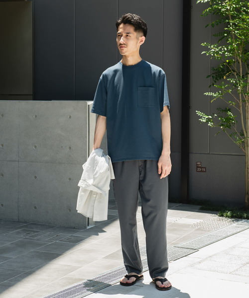 COHERENCEスラックス　ネイビー URBAN RESEARCH DOORS スラックス 「速乾/接触冷感/イージーケア