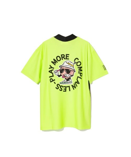 DEVEREUX GOLF tシャツ Peachy ManeメッシュモックTEE メンズ