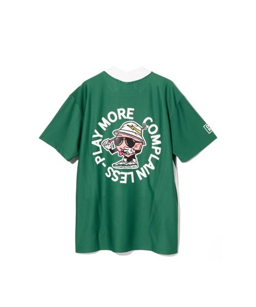 DEVEREUX GOLF uvカット tシャツ Peachy ManeメッシュモックTEE メンズ