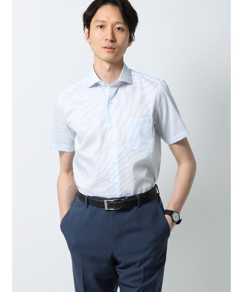 フォーマル シャツ 半袖 半袖ワイシャツ ノンアイロンストレッチ COOL