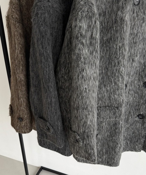 callautia（カラウティア） ステンカラーコート コート シャギーミドル