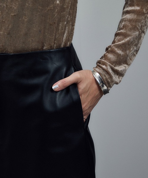 SALON adam et rope'（サロン アダム エ ロペ） スカート ラムレザー