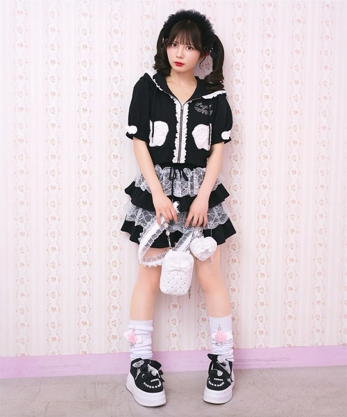 Ank Rouge（アンクルージュ） スカート 天使のチャーム裏毛スカート