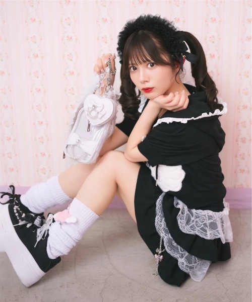 Ank Rouge（アンクルージュ） スカート 天使のチャーム裏毛スカート