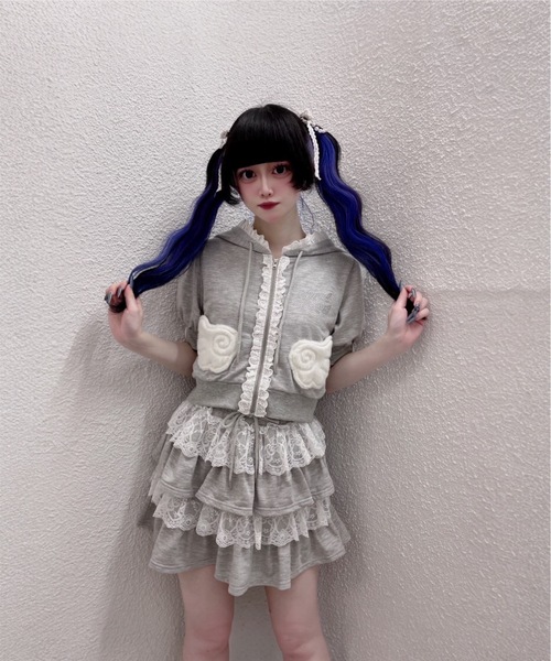 Ank Rouge（アンクルージュ） スカート 天使のチャーム裏毛スカート