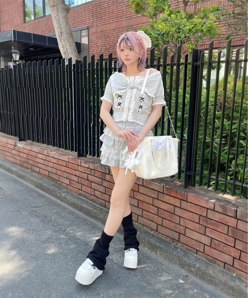 Ank Rouge（アンクルージュ） スカート 天使のチャーム裏毛スカート