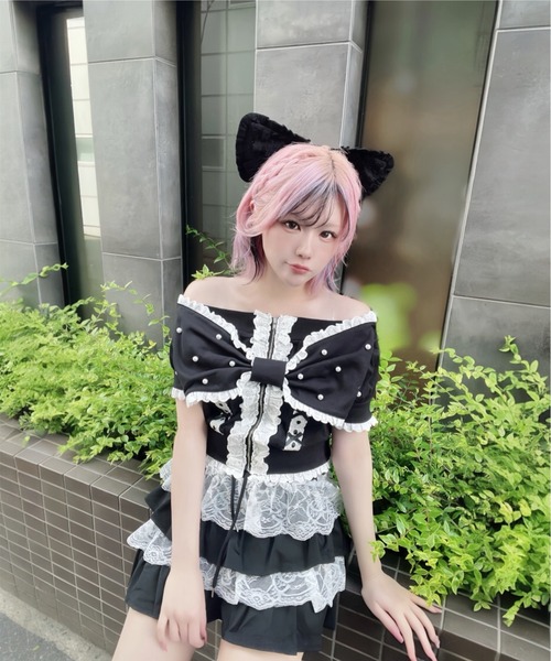 Ank Rouge(アンクルージュ) スカート 天使のチャーム裏毛スカート Ank Rouge(アンクルージュ) スカート 天使のチャーム裏毛スカート