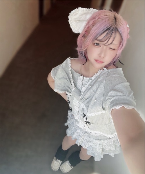 Ank Rouge（アンクルージュ） スカート 天使のチャーム裏毛スカート