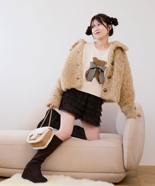 MAJESTIC LEGON（マジェスティックレゴン） パンツ レースティアード