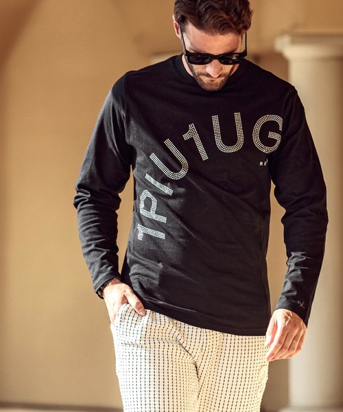 「1PIU1UGUALE3 RELAX 」 長袖Tシャツ L ホワイト メンズ