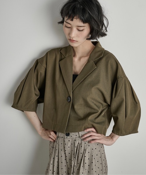 【YONFA】 ハーフスリーブジャケット ヨンファ yonfa ハーフスリーブジャケット - その他アウトレット 価格