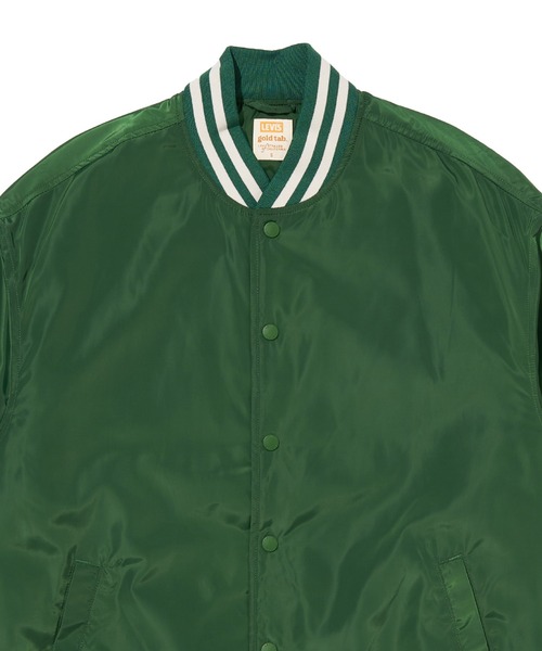 「Levi's」 ノーカラージャケット X-SMALL グリーン レディース