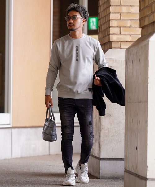 adamsJUGGLER 「adamsJUGGLER」 長袖Tシャツ S グレー メンズ