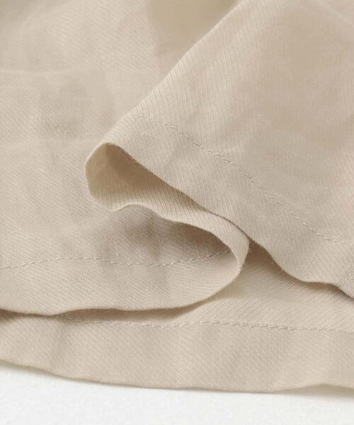 かぐれ ブラウス シャツ ラミースタンドカラーショートシャツ