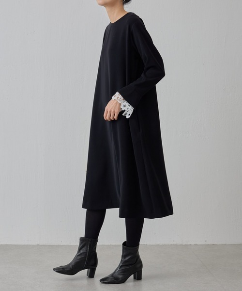 BEARDSLEY 「BEARDSLEY」 長袖ワンピース フリー ブラック