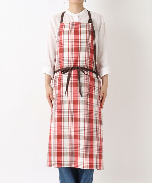 212 KITCHEN STORE エプロン スラブチェック エプロン RD : ZOZOTOWN