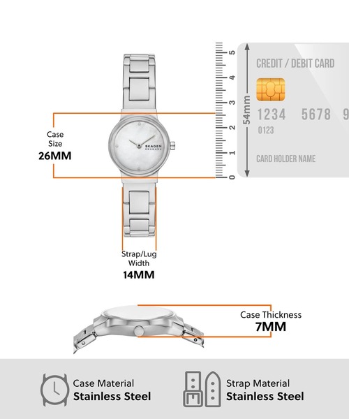 腕時計 スカーゲン 腕時計 レディース アナログ ステンレス SKW3168 レディースの画像