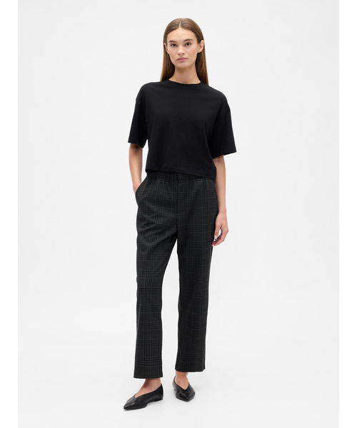 GAP（ギャップ） パンツ チェックミッドライズ イージー ストレート