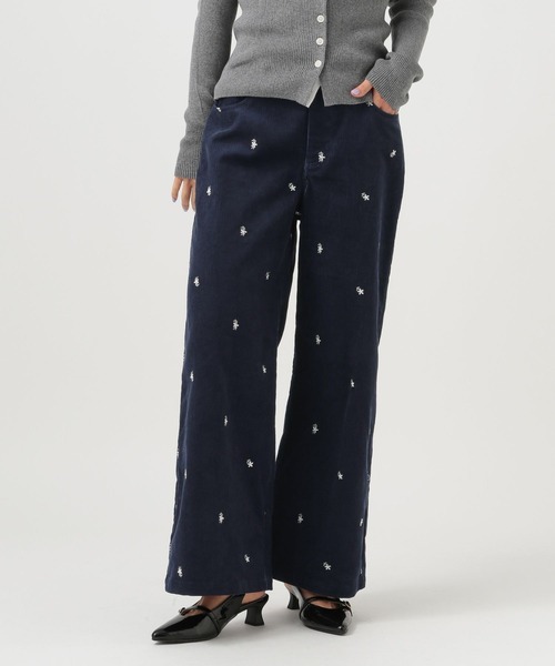 BAYFLOW（ベイフロー） パンツ 「トレンドライク」刺繍コーデュロイ