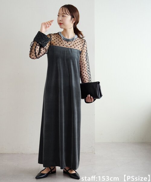 Discoat（ディスコート） ドレス 「オケージョン」フロッキードット