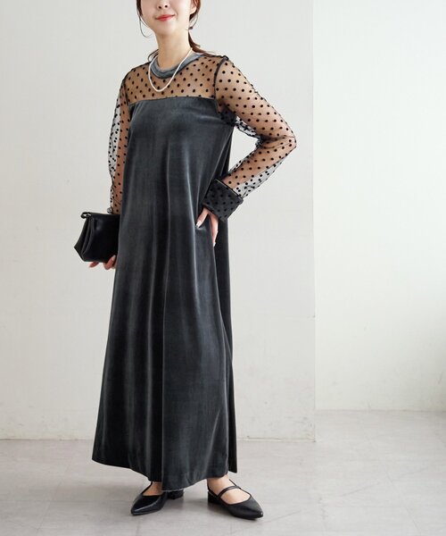 Discoat（ディスコート） ドレス 「オケージョン」フロッキードット