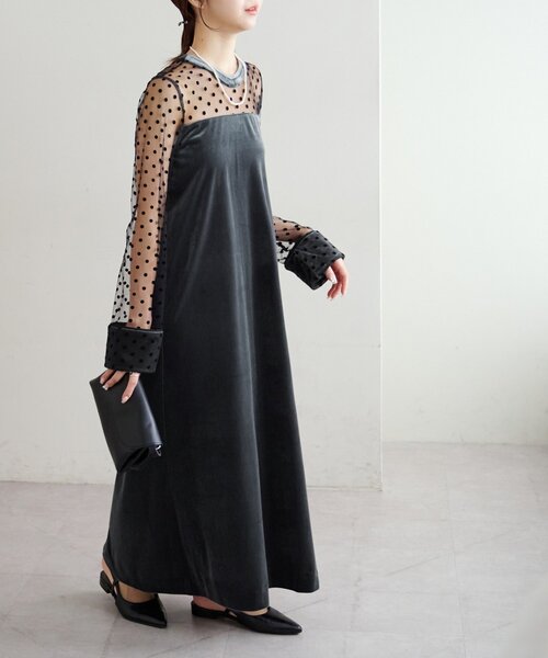 Discoat（ディスコート） ドレス 「オケージョン」フロッキードット