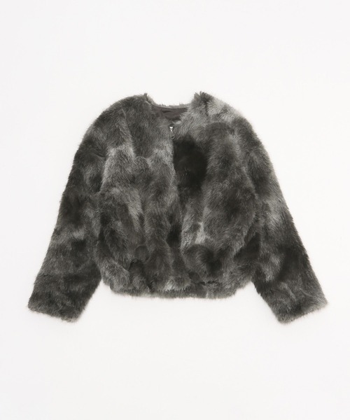 niko and…（ニコアンド） ブルゾン アウター フサフサアソートファー