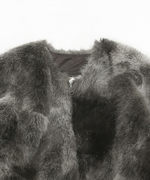 niko and…（ニコアンド） ブルゾン アウター フサフサアソートファー