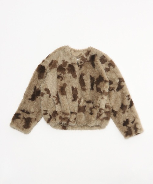 niko and…（ニコアンド） ブルゾン アウター フサフサアソートファー