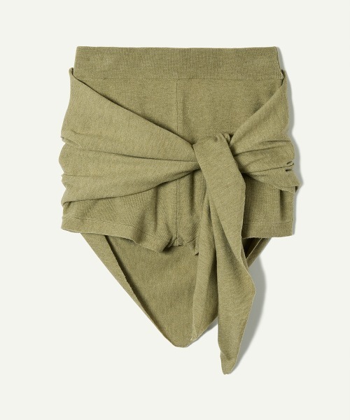 パンツ Scarf Knit Shorts レディース