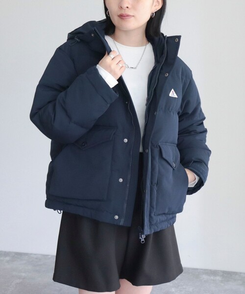 美品 GEVACO◆ショートダウンジャケット/36/ポリエステル/5050W GEVACO（ゲバコ） レディース ダウン ダウンジャケット 「GEVACO