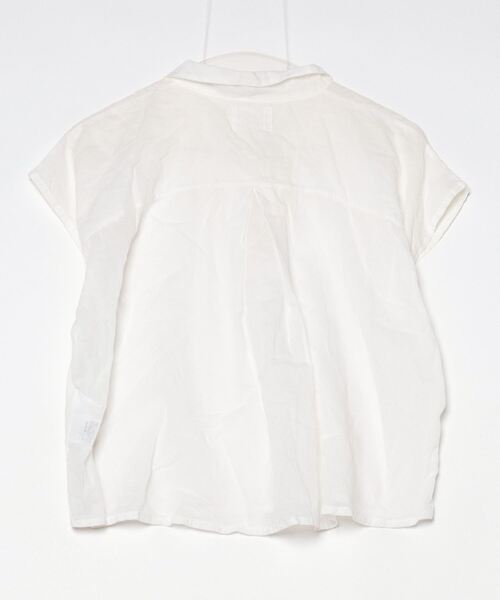 「Beaumont ORGANIC」 半袖ブラウス S ホワイト レディース_画像2
