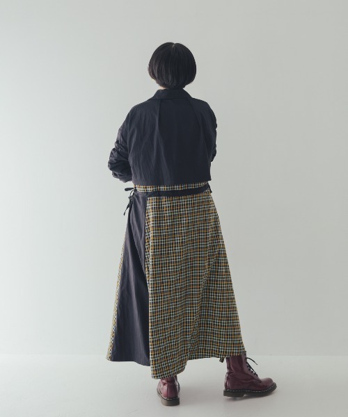 ワンピース チェックzipperジャケットワンピース | unica | 14